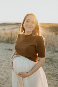 portrait femme enceinte seance photo dans le morbihan