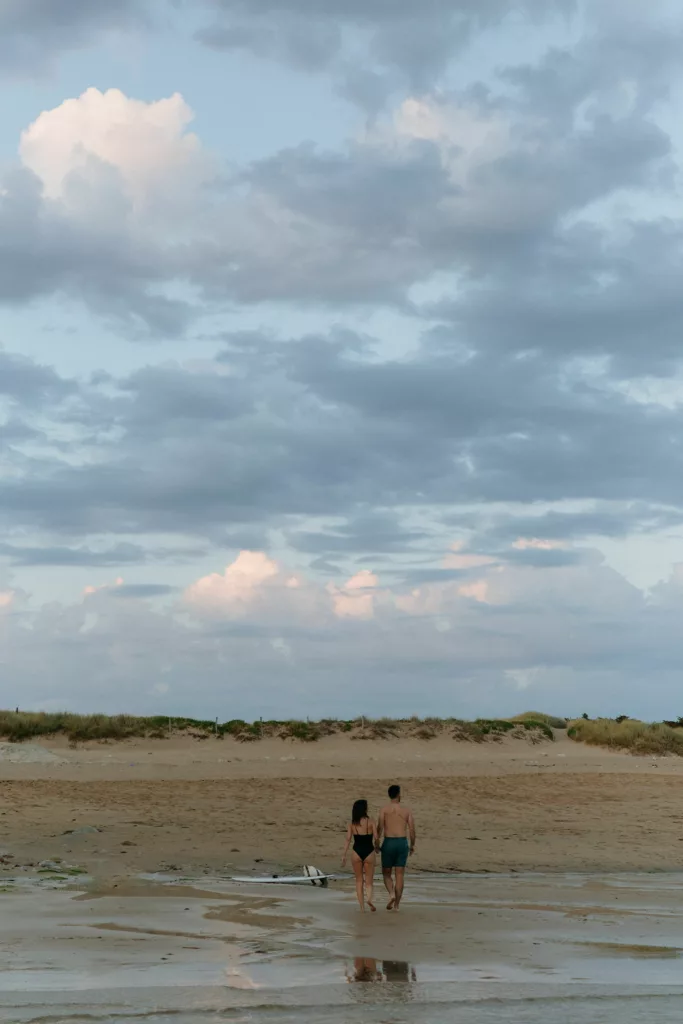 Portrait final de la séance en golden hour Quiberon